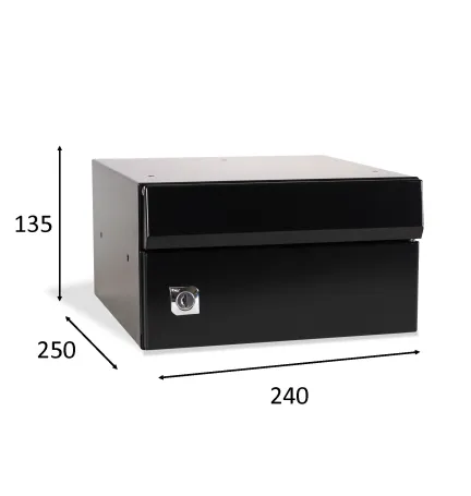 BUZON DUOMO HORIZONTAL 240X250 Negro